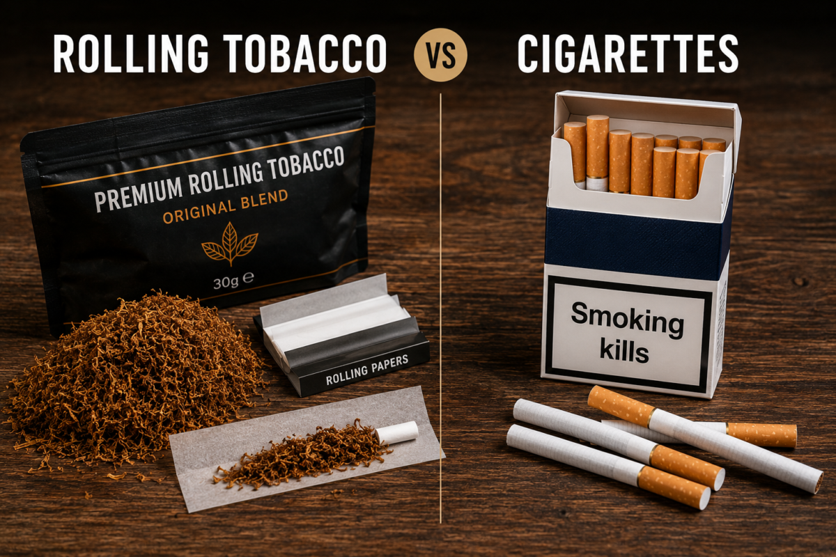 rolling tobacco vs cigarettes
