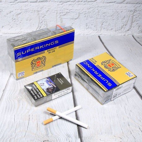 Buy Superkings | 200 Bright Blue Cigarettes |10 Pack’s | (1 Sleeve)