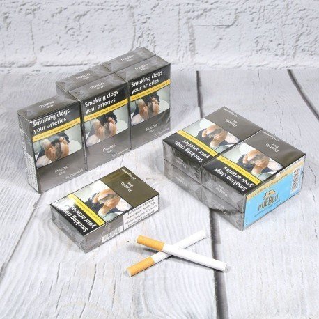 buy pueblo king size blue additive free cigarettes 10 packs online europe