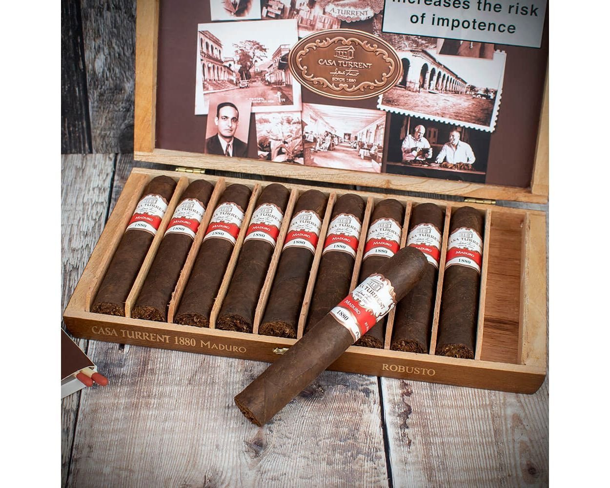 buy casa turrent 1880 maduro robusto 10 cigars online europe