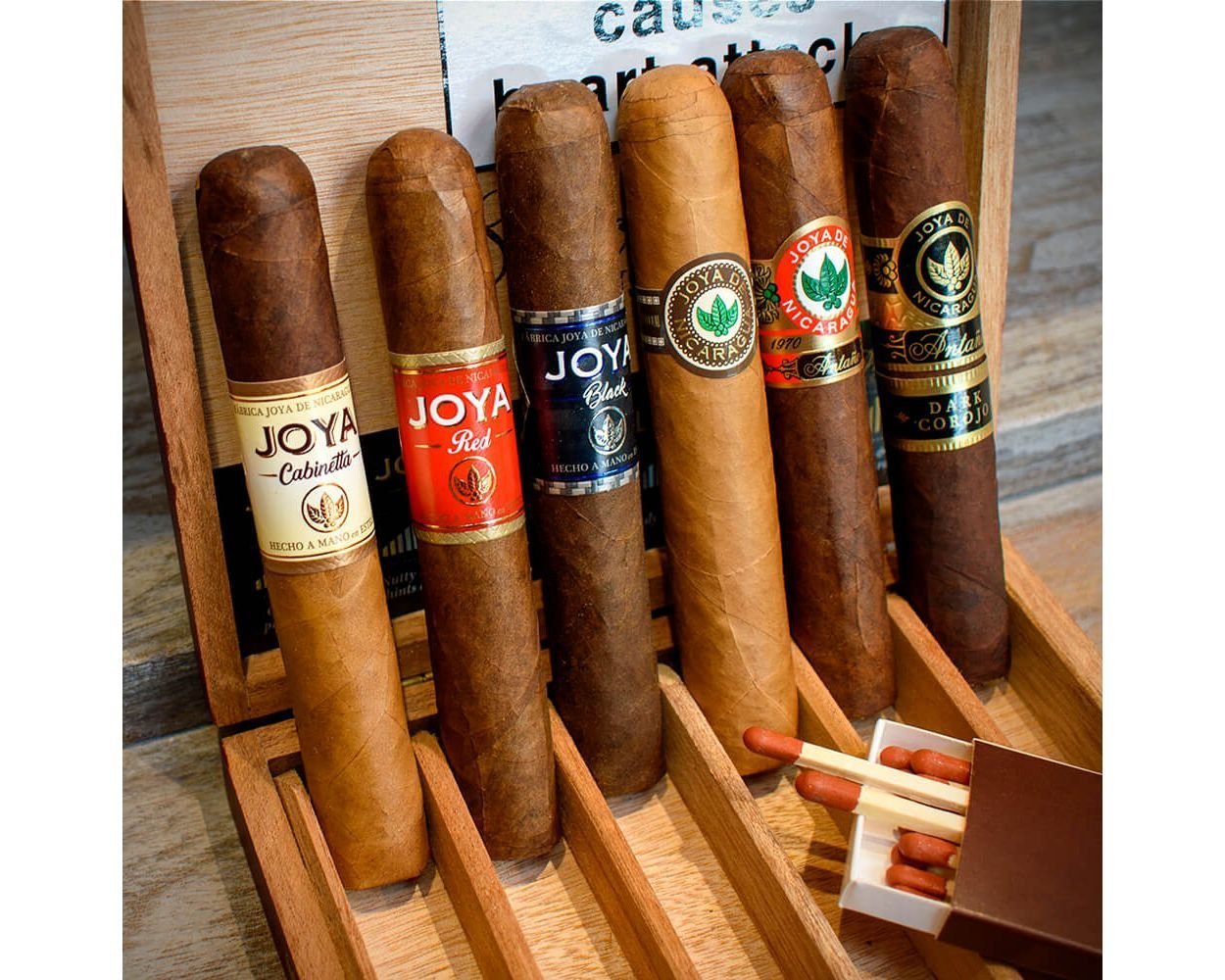 buy joya de nicaragua robusto 6 cigar sampler box online europe